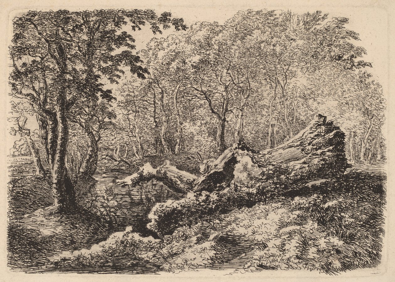 मोल्डिंग ट्री ट्रंक, 1794। द्वारा मैक्सिमिलियन जोहान जॉर्ज वॉन डिलिस