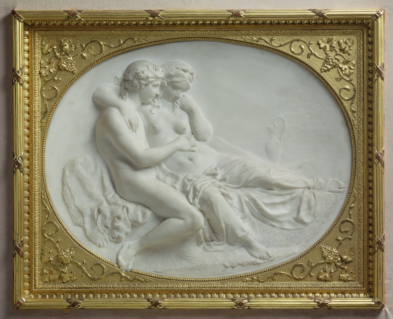 Bacchus आराम देने वाला Ariadne, 1793 (संगमरमर) द्वारा जोहान गॉटफ्रीड शादोव