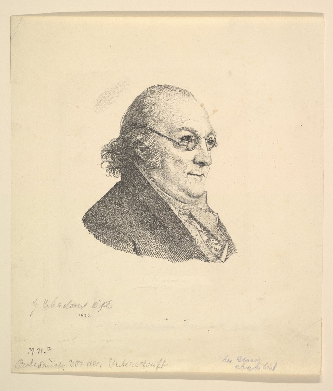 सीगमंड विल्हेम वोहलब्रुक का पोर्ट्रेट 1762-1834. और द्वारा जोहान गॉटफ्रीड शादोव