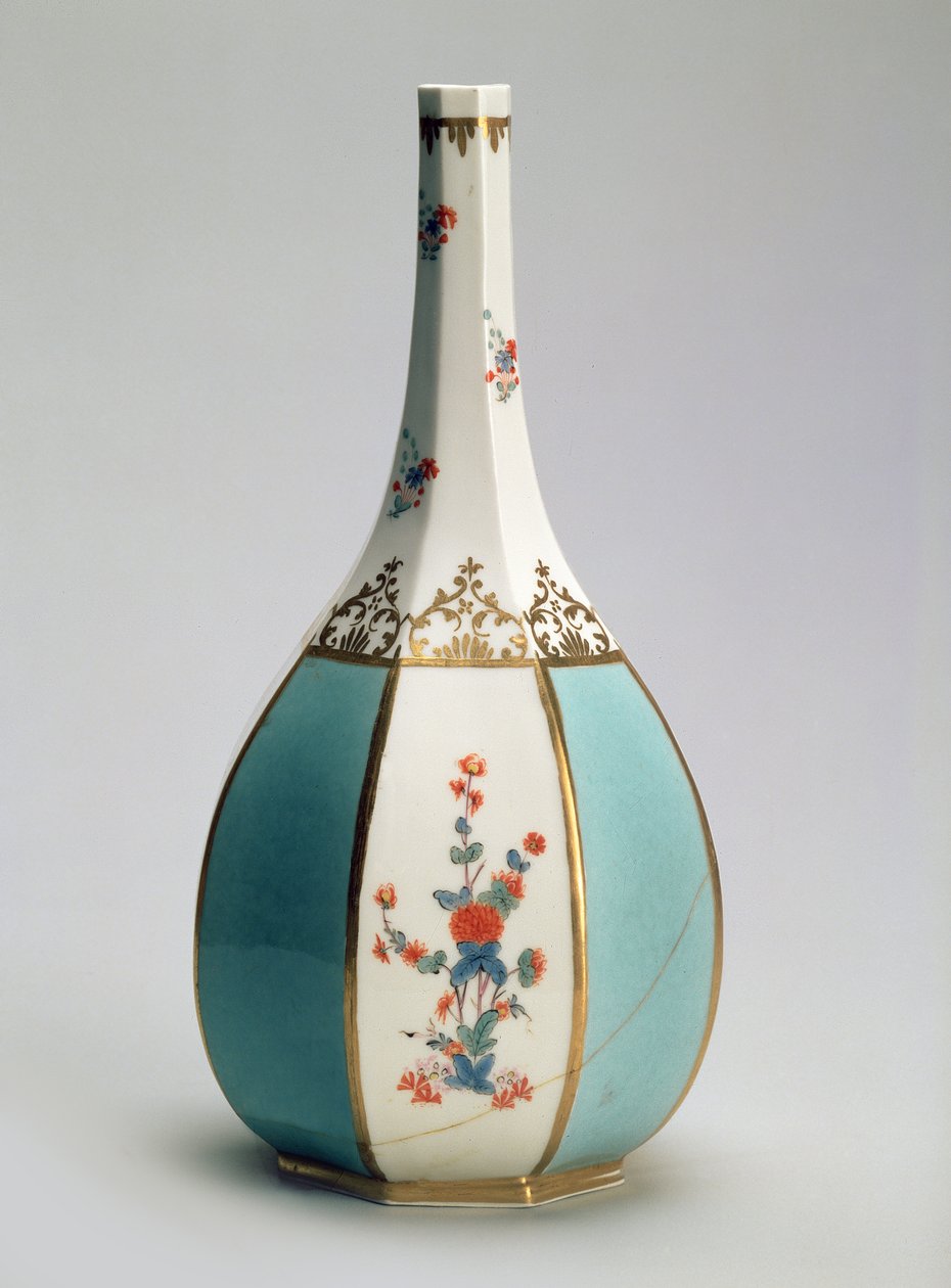 फ्लास्क, एक जापानी खातिर बोतल के आकार में, मीसेन कारखाने के लिए, c.1725 (चीनी मिट्टी के बरतन) द्वारा जोहान ग्रेगर हेरोल्ड