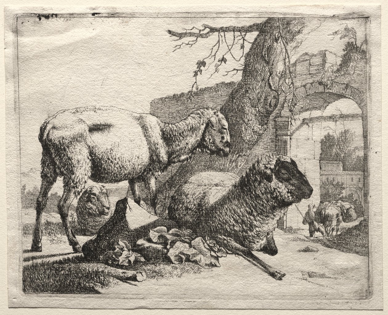 गेटवे, 1665 के तहत मुइलर। द्वारा जोहान हेनरिक रोज