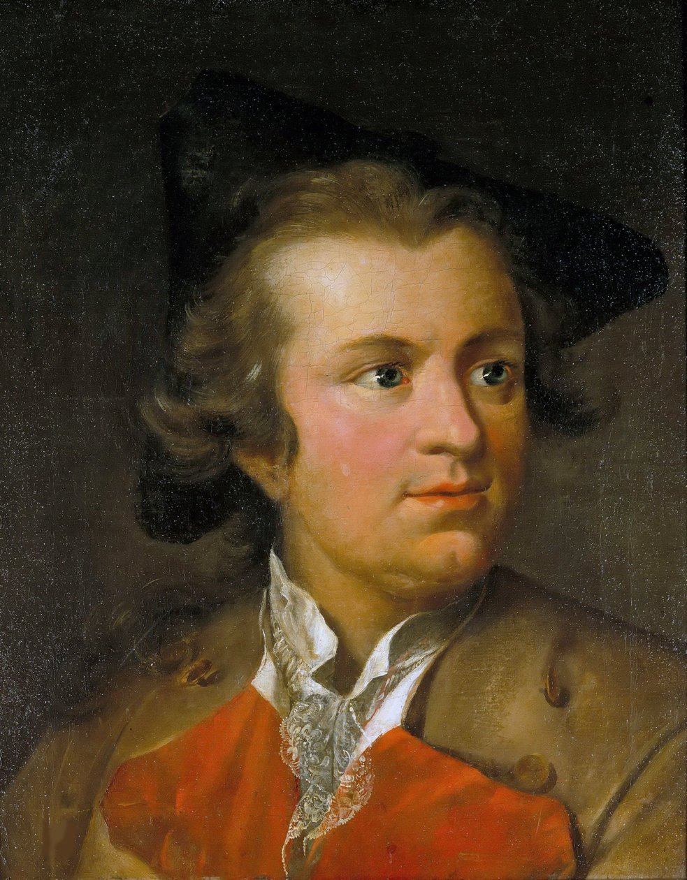 गोटथोल्ड एफ़्रैम का पोर्ट्रेट 1729-1781 से कम, c.1755। द्वारा जोहान हेनरिक टिस्किन