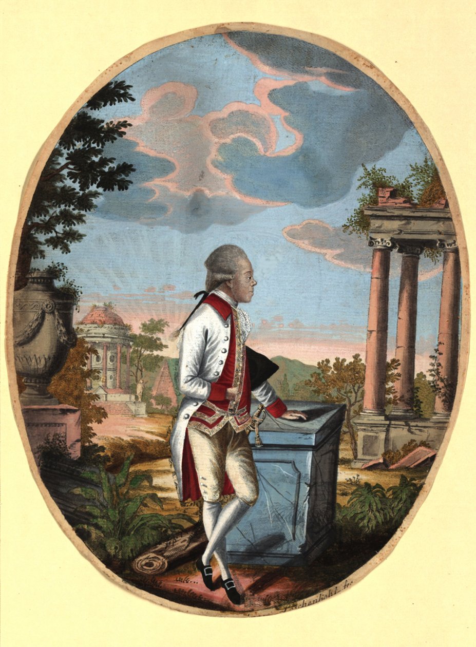 रूस के ग्रैंड ड्यूक पॉल 1754-1801, बाद में ज़ार पॉल I, 1782। द्वारा जोहान हिरोनिमस लोसेचनकोहल
