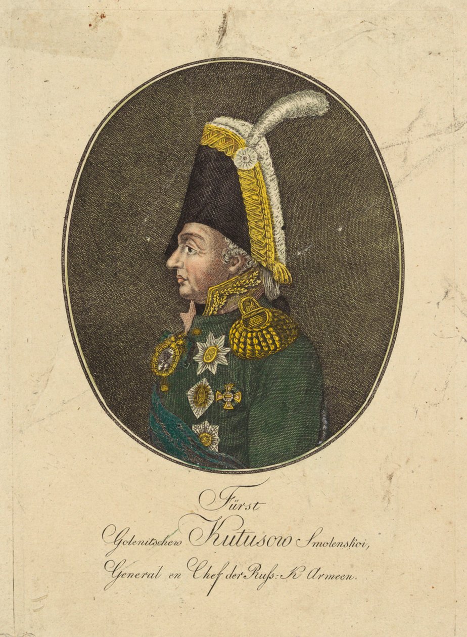 फील्ड मार्शल प्रिंस मिखाइल कुतुज़ोव का पोर्ट्रेट 1745-1813, सी। 1790. द्वारा जोहान हिरोनिमस लोसेचनकोहल