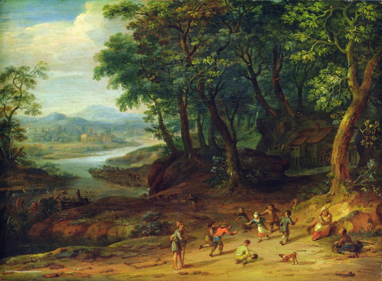 लैंडस्केप, 1728 द्वारा जोहान होल्स्ट