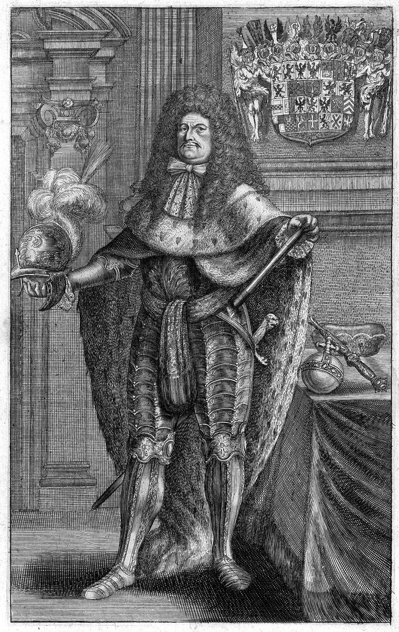 फ्रेडरिक विलियम 1620-1688 का पोर्ट्रेट, ब्रांडेनबर्ग के निर्वाचक, प्रशिया के ड्यूक, 1683 द्वारा जोहान जैकब वोगेले