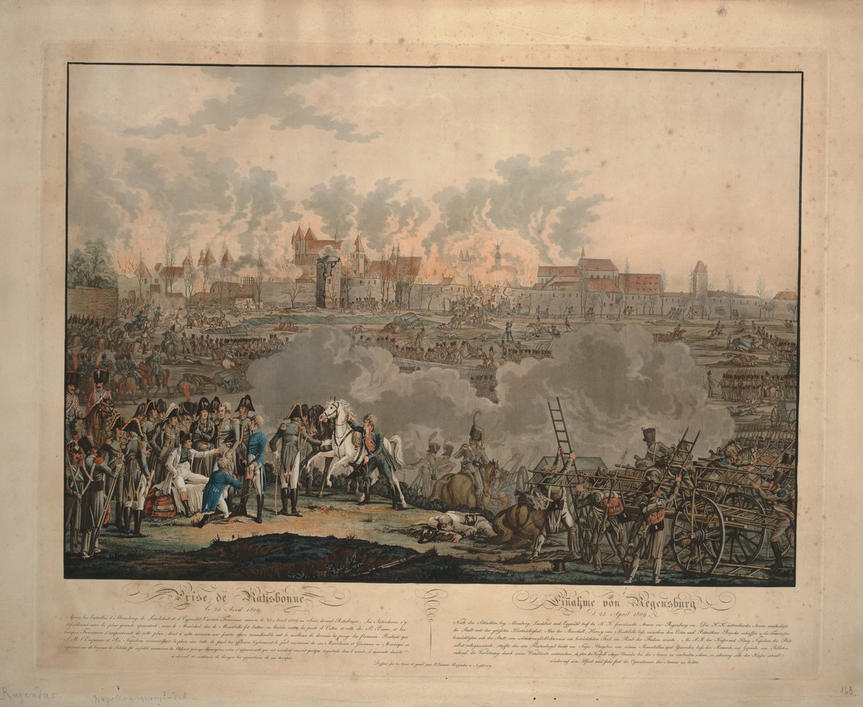 23 अप्रैल 1809, 1809 को रैटिसबन की लड़ाई द्वारा जोहान लोरेंज रगेंडास द यंगर