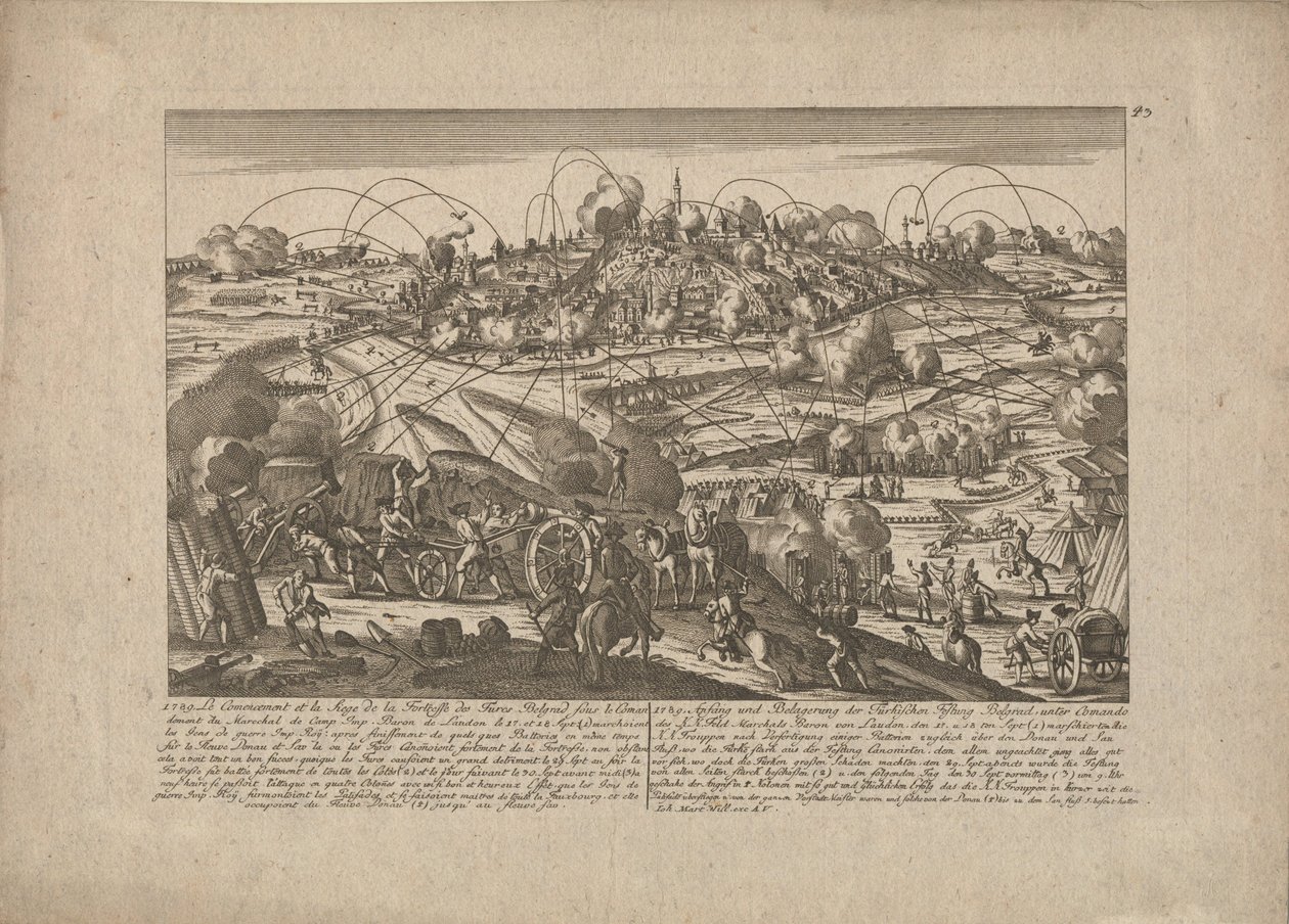 8 अक्टूबर, 1789, 1789 को बेलग्रेड पर कब्जा द्वारा जोहान मार्टिन विलो