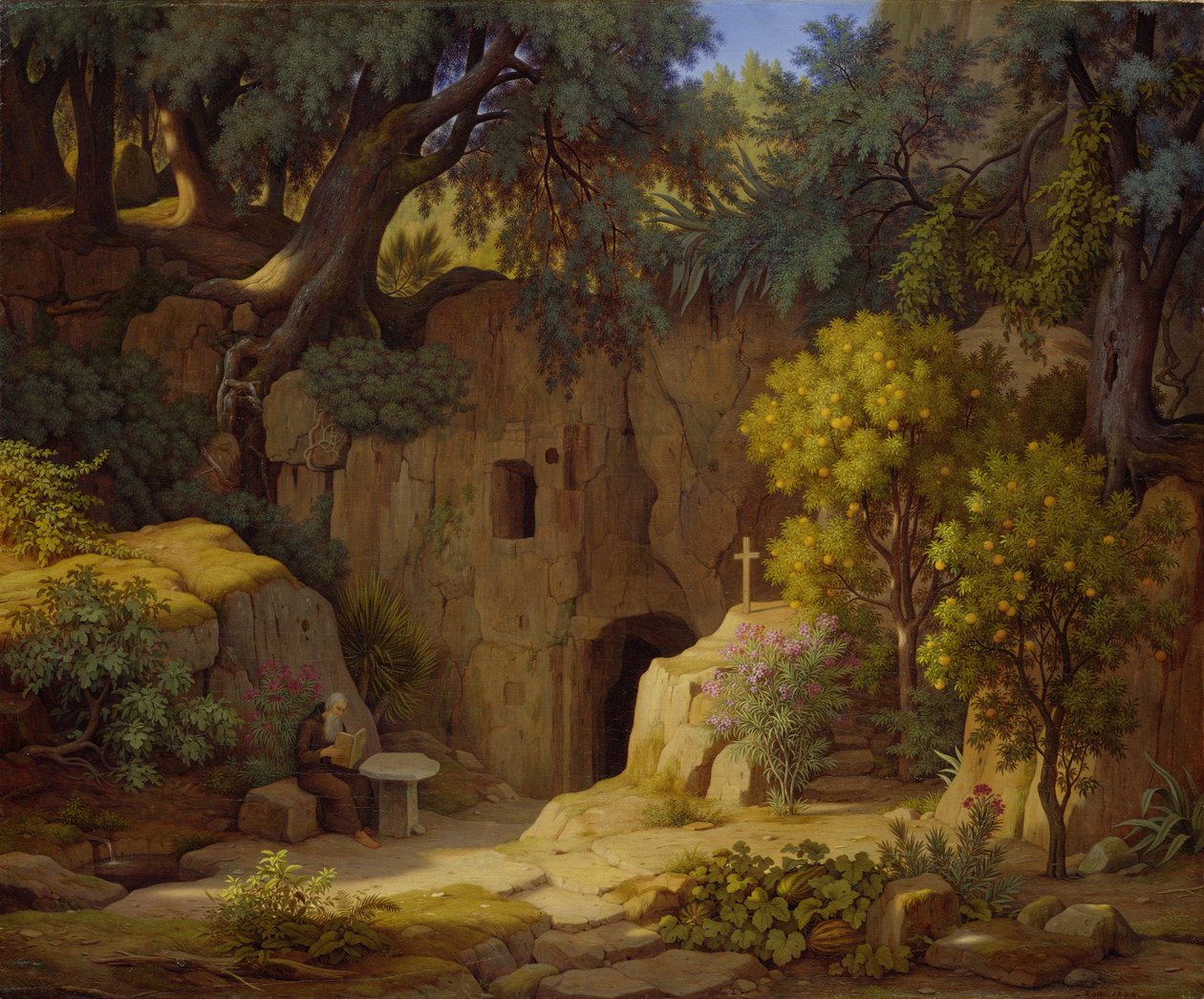 द हर्मिट, 1834 द्वारा जोहान मार्टिन वॉन रोहडेन