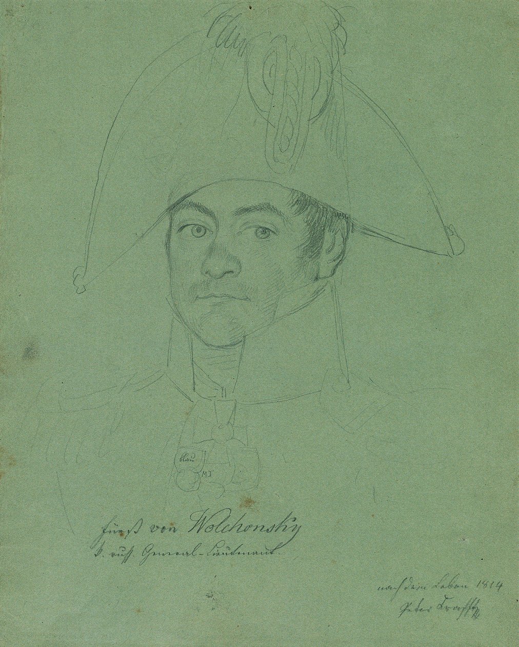प्रिंस प्योत्र मिखाइलोविच वोल्कोन्स्की 1776-1852, 1814। द्वारा जोहान पीटर क्राफ्ट