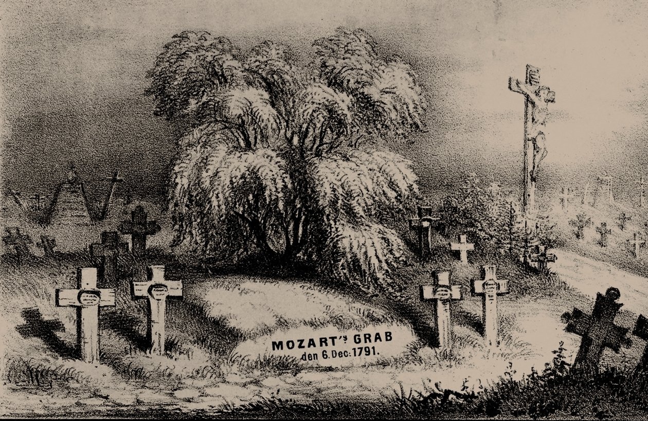 मोजार्ट का गंभीर प्रश्न। मोजार्ट की विधवा के मूल पत्रों के अनुसार, 1856। द्वारा जोहान रिटर वॉन लुकामो