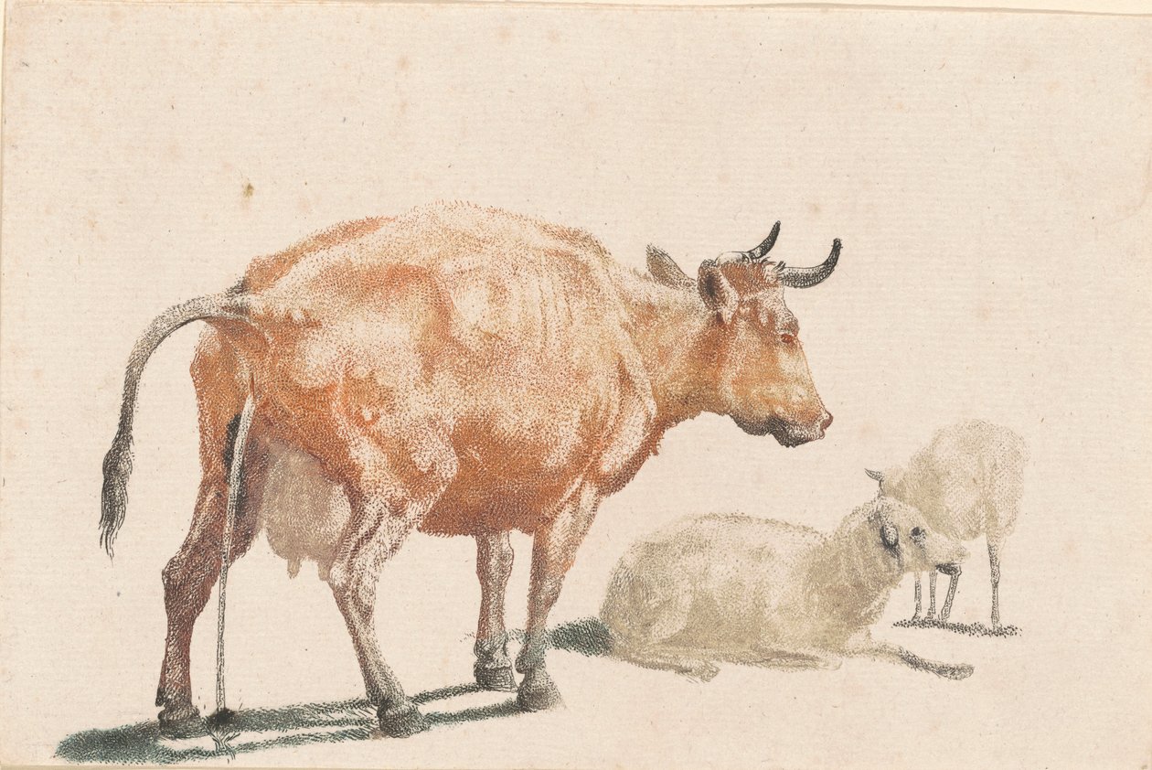 पेशाब करने वाली गाय, 1690s। द्वारा जोहान टायलर