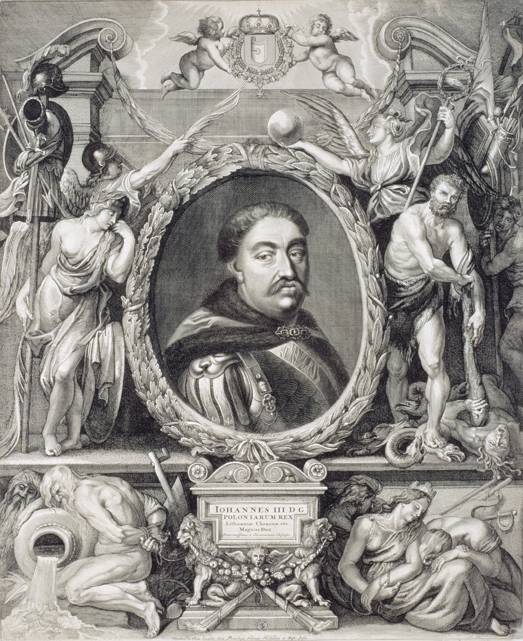 जन सोबस्की III (1624-96) पोलैंड का राजा, 1683 द्वारा जोहान्स डी राम