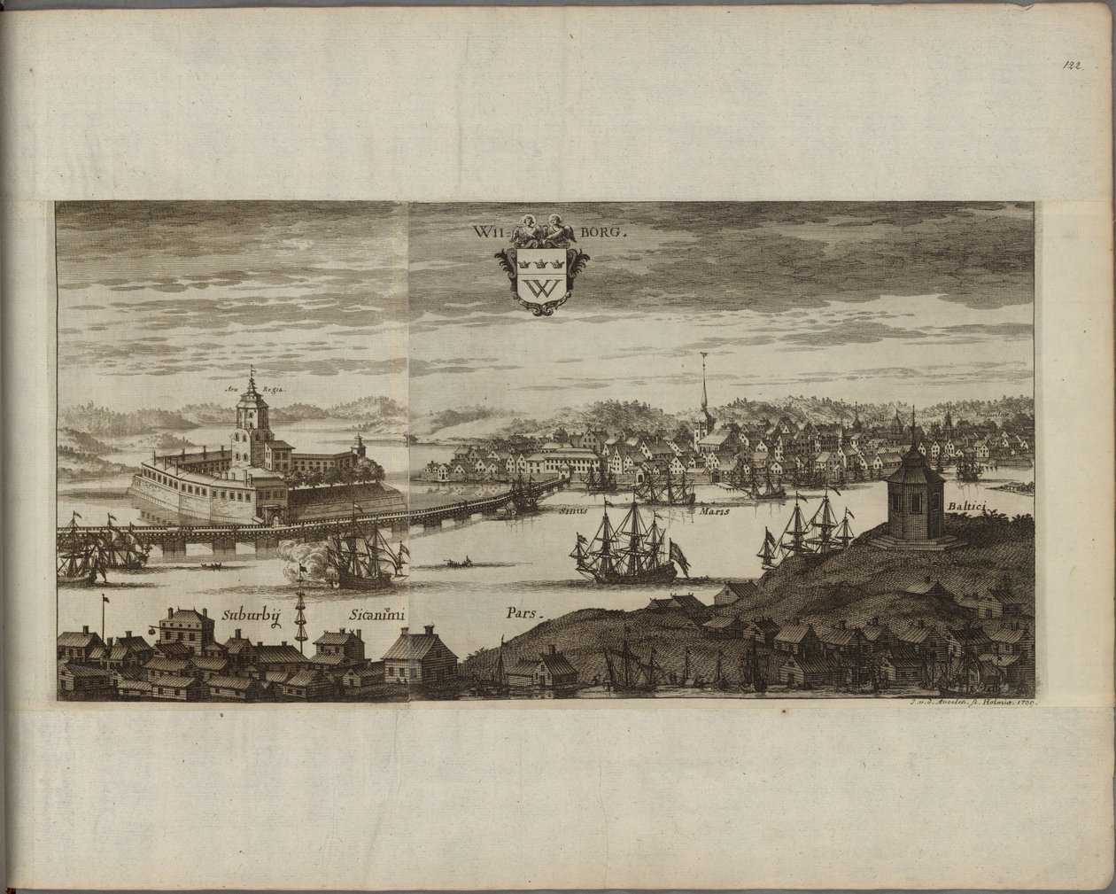 Vue de Vyborg (रूस) - एवेलेन, जोहान्स वैन डेन (1655-1727) द्वारा वायबोर्ग का दृश्य। कॉपर उत्कीर्णन, 1667 और 1700 के बीच। नेशनलम्यूजियम स्टॉकहोम द्वारा जोहान्स वान डेन एवेले