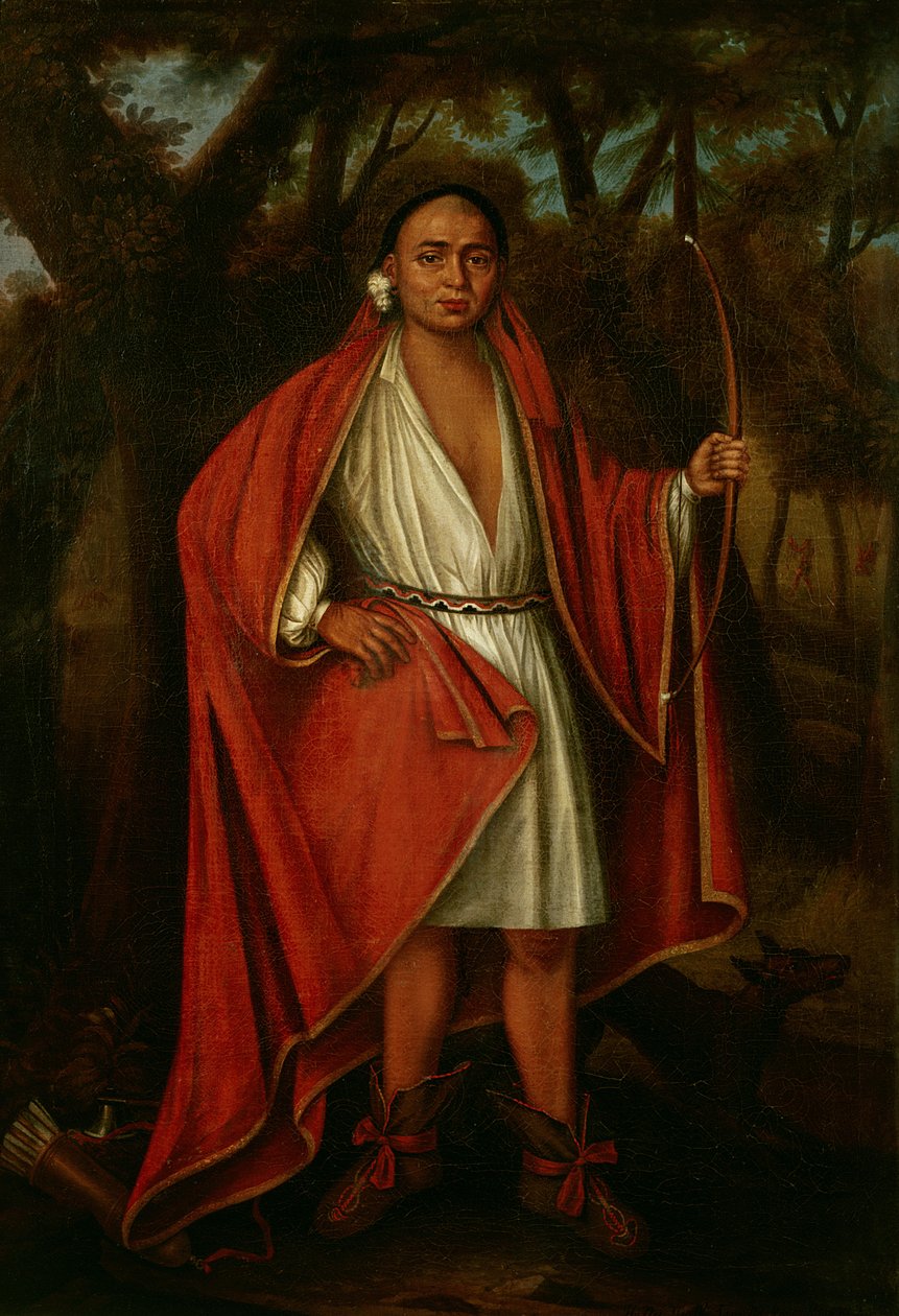नो नी यीथ टैन नो टन, किंग ऑफ द जेनेथ, 1710 द्वारा जोहान्स या जान वेरेलस्ट