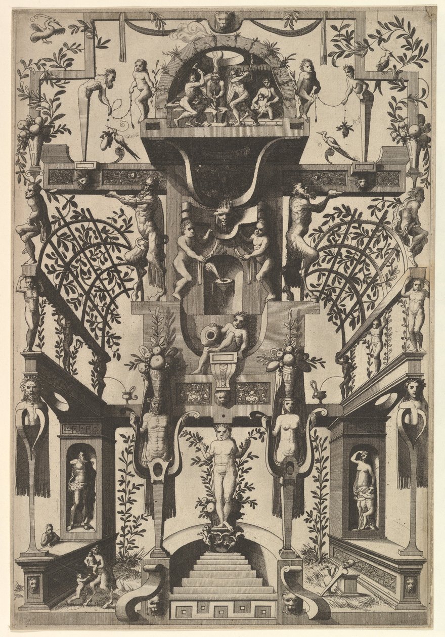 आधुनिक विचित्र सजावट, 1557। द्वारा जोहान्स वैन डोएटेकम I