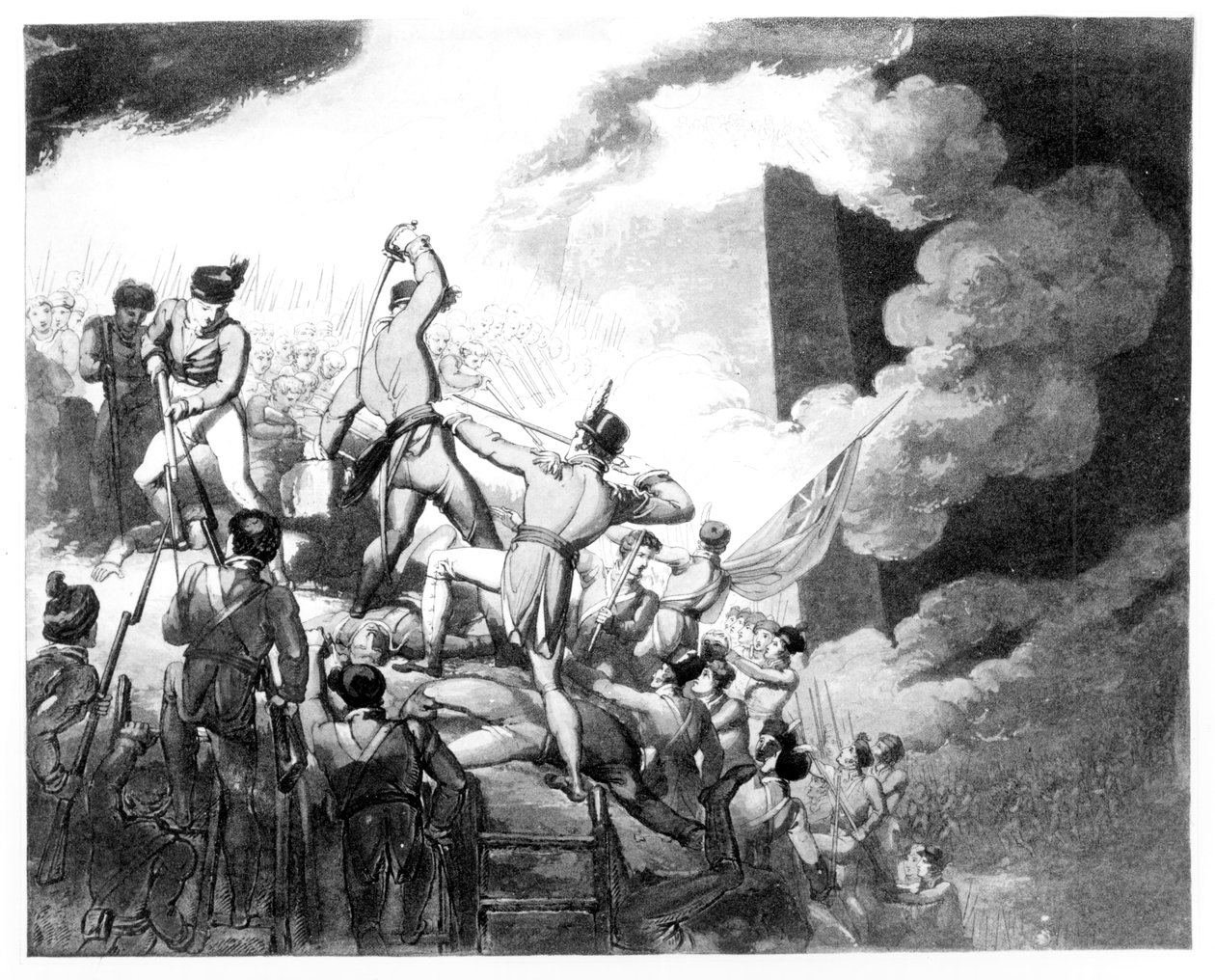 6 अप्रैल 1812 को बडाजोज़ का तूफान द्वारा जॉन ऑगस्टस एटकिंसन