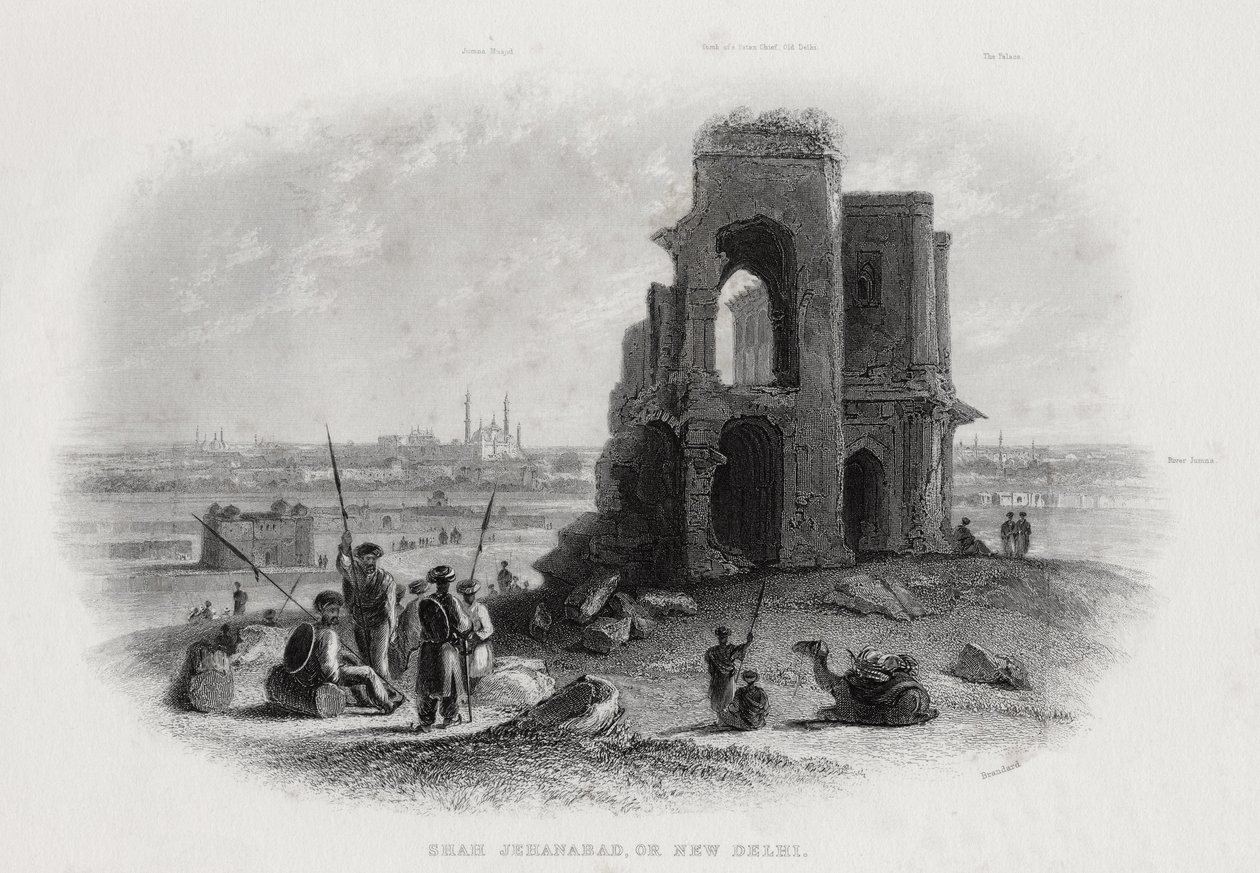 Shah Jehanabad or New Delhi, India  द्वारा जॉन ब्राइट