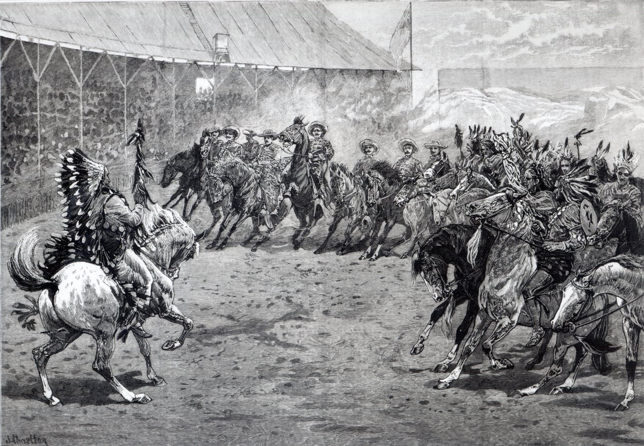 1887 में वेस्ट ब्रॉम्पटन में वाइल्ड वेस्ट शो द्वारा जॉन चार्लटन