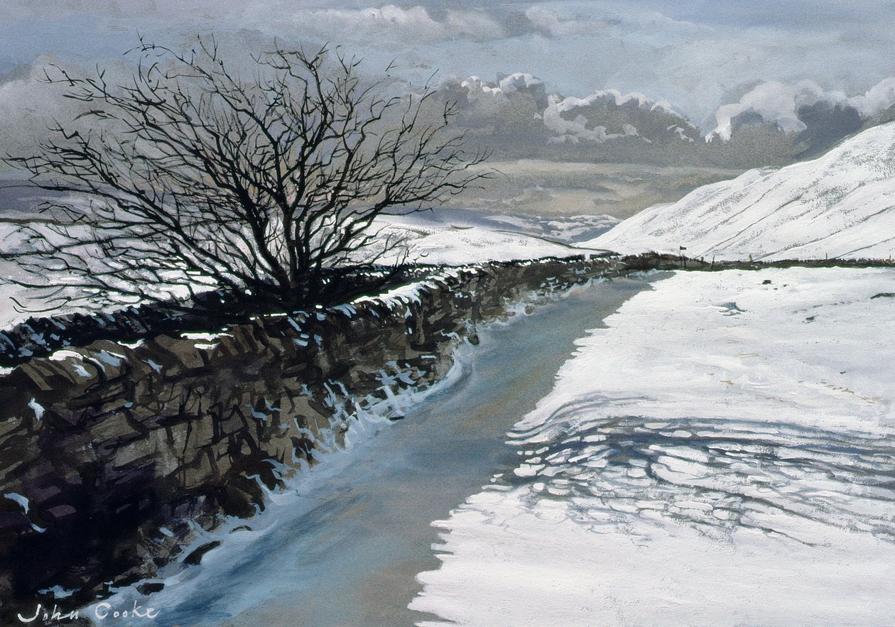 बर्फ़ के ऊपर बारबोंडेल, बार्बन, एनआर किर्बी लोंसडेल, Cumbria द्वारा जॉन कुक