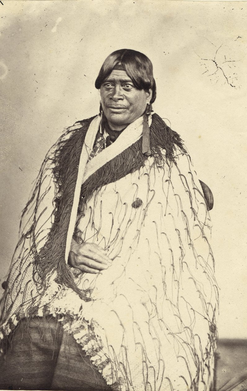 ताइरोआ की रानी, c.1860 (एल्बम प्रिंट) द्वारा जॉन निकोल क्रॉम्बी