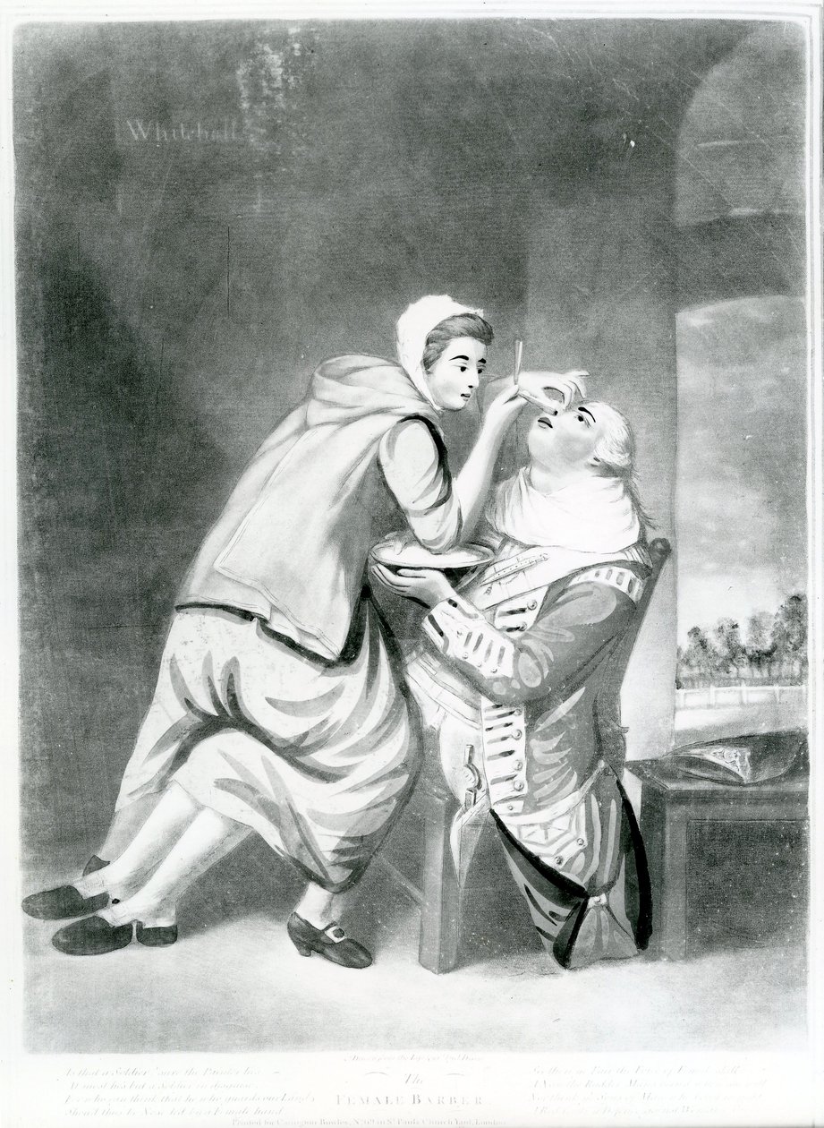 द फीमेल बार्बर, 1770 (मेजोटोटिन) द्वारा जॉन डिक्सन