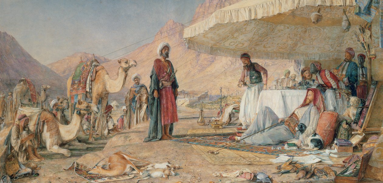 माउंट सिनाई, 1842, 1856 के रेगिस्तान में एक फ्रैंक संग्रह द्वारा जॉन फ्रेडरिक लुईस
