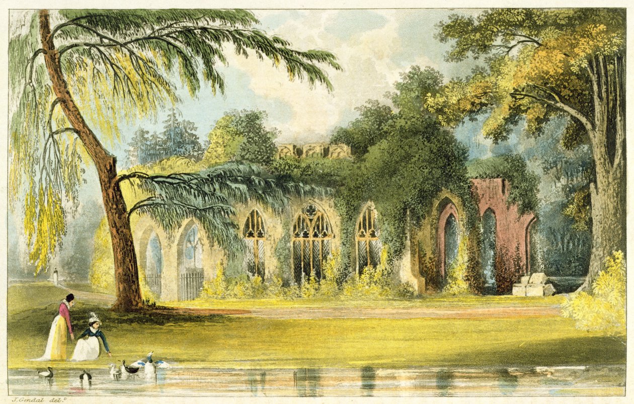 द रूइन्स, फ्रॉगमोर, 1828 द्वारा जॉन गेंडल
