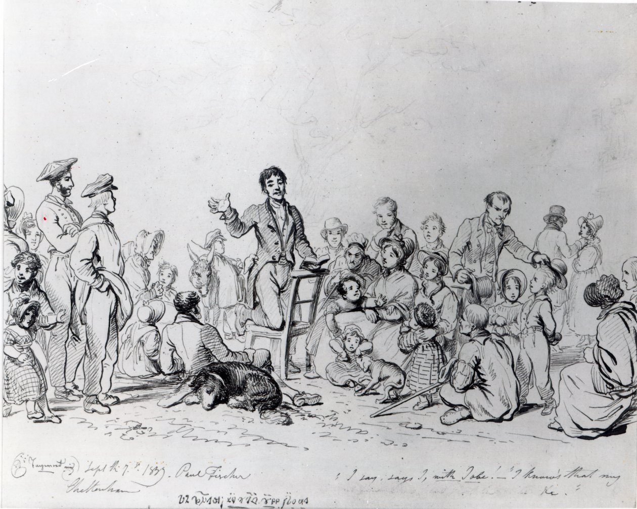 द फील्ड प्रीचर, 1837 द्वारा जॉन जॉर्ज पॉल फिशर