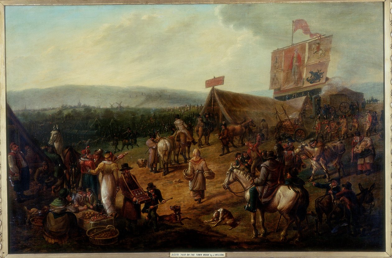 मेयर ऑन द टाउन मूर, न्यूकैसल, c.1810 द्वारा जॉन ग्लेन विल्सन