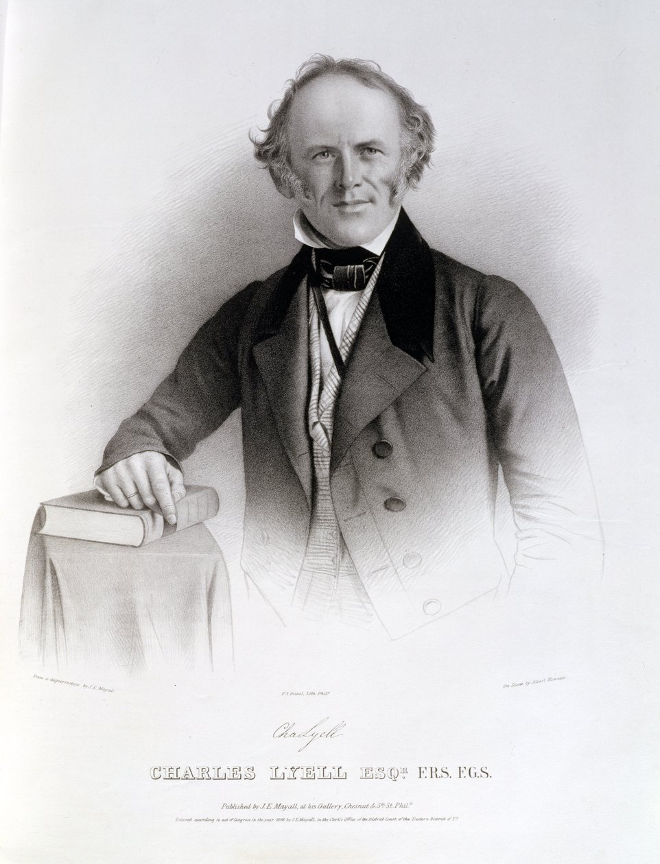 चार्ल्स लिवेल (1797-1875) अल्बर्ट न्यूजम द्वारा उत्कीर्ण द्वारा जॉन जाबेज एडविन पैस्ले मयाल