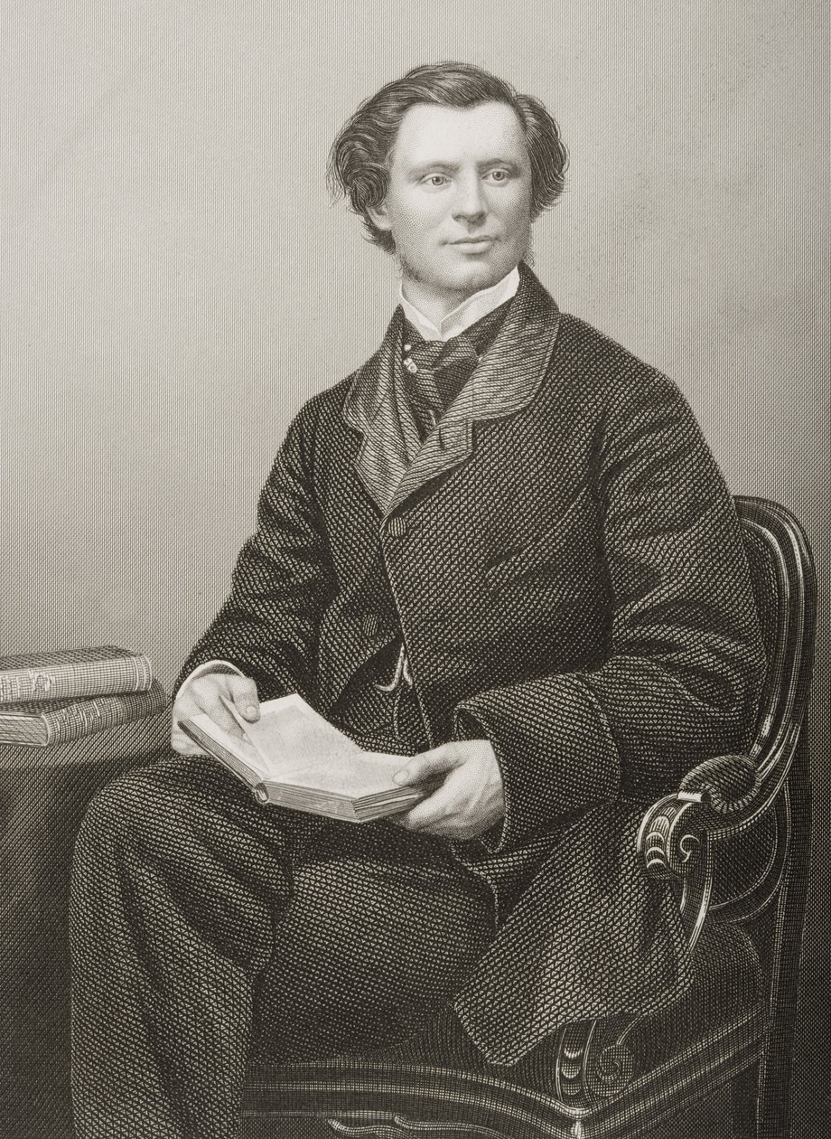विलियम कॉट्स कीपेल (1832-94) विस्काउंट बरी, डीजे पाउंड द्वारा एक तस्वीर से उत्कीर्ण, &39;द ड्रॉइंग-रूम ऑफ एमिनेंट पर्सन्स, वॉल्यूम 2&39; से, लंदन में प्रकाशित, 1860 द्वारा जॉन जाबेज एडविन पैस्ले मयाल