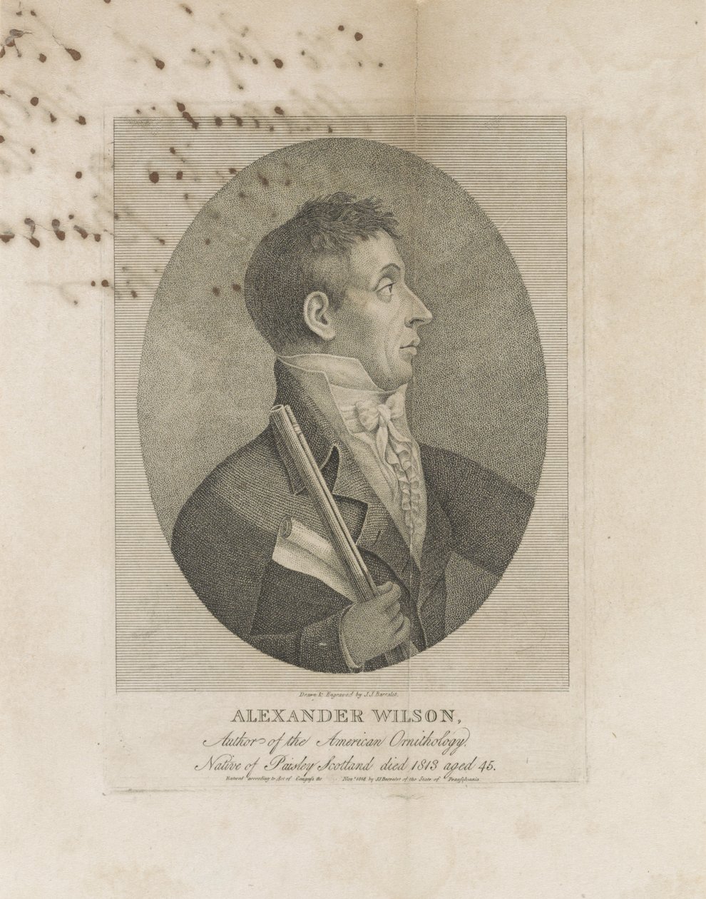 अलेक्जेंडर विल्सन, 1814 द्वारा जॉन जेम्स बैरालेट