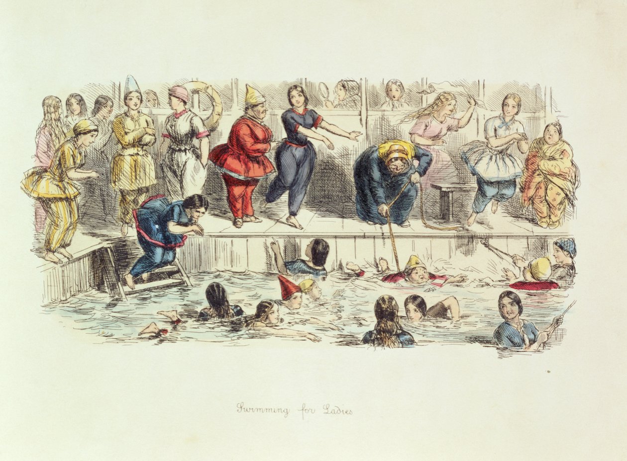 महिलाओं के लिए तैराकी, 1844 द्वारा जॉन लीचो