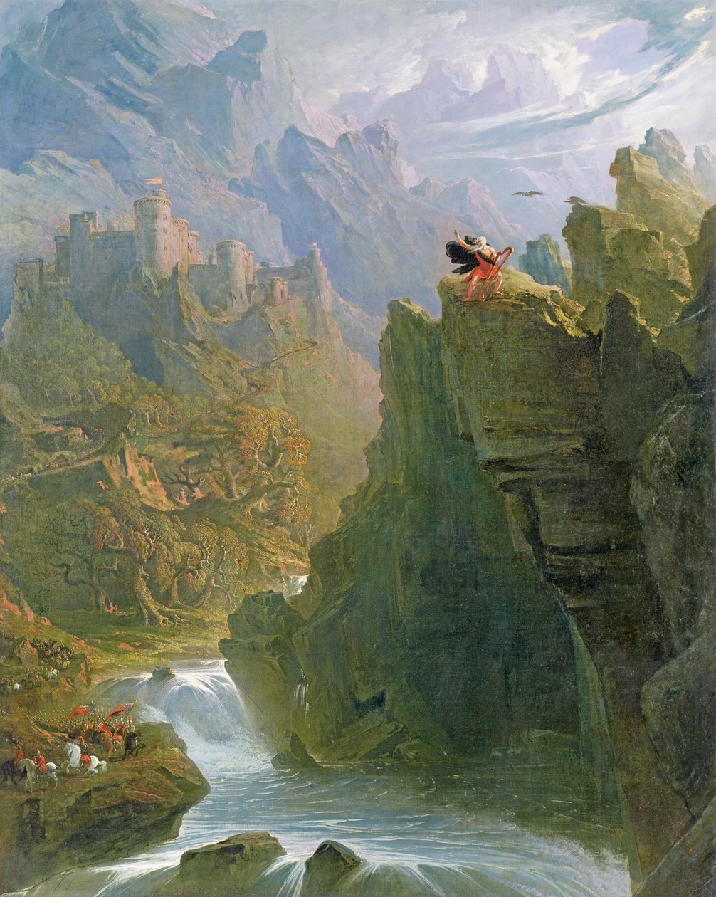 द बार्ड, c.1817 द्वारा जॉन मार्टिन
