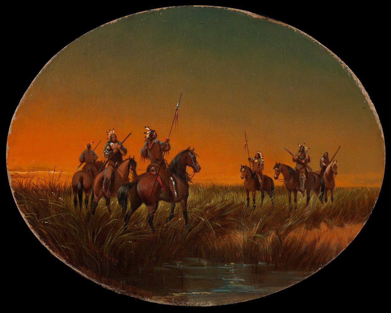 द चैलेंज, c.1870 द्वारा जॉन मिक्स स्टेनली