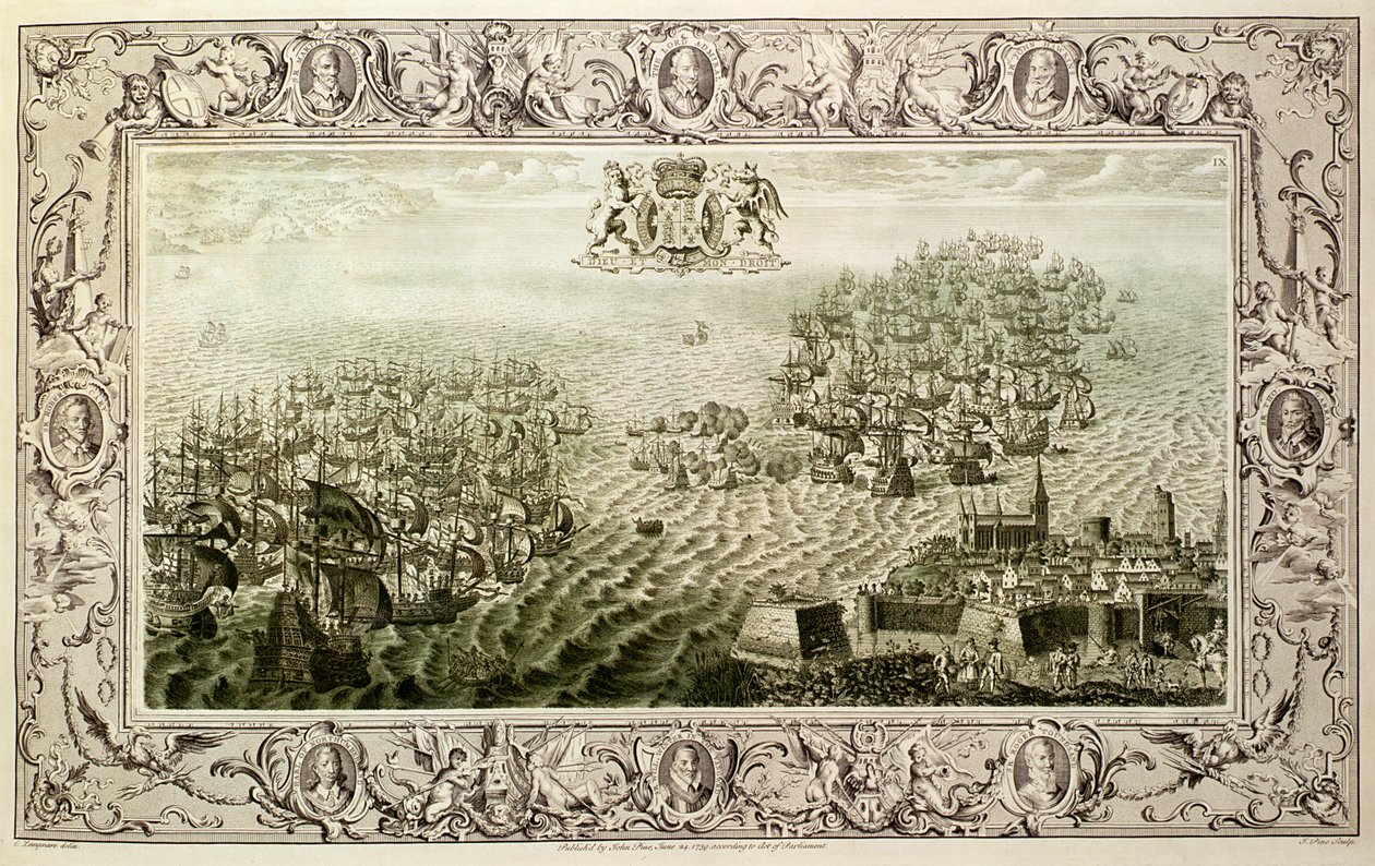 अरमाडा, 1739 द्वारा जॉन पाइन