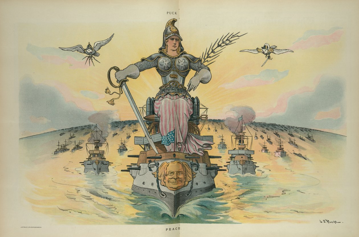 शांति, 1905 (रंगीन प्रिंट) द्वारा जॉन एस पुघे