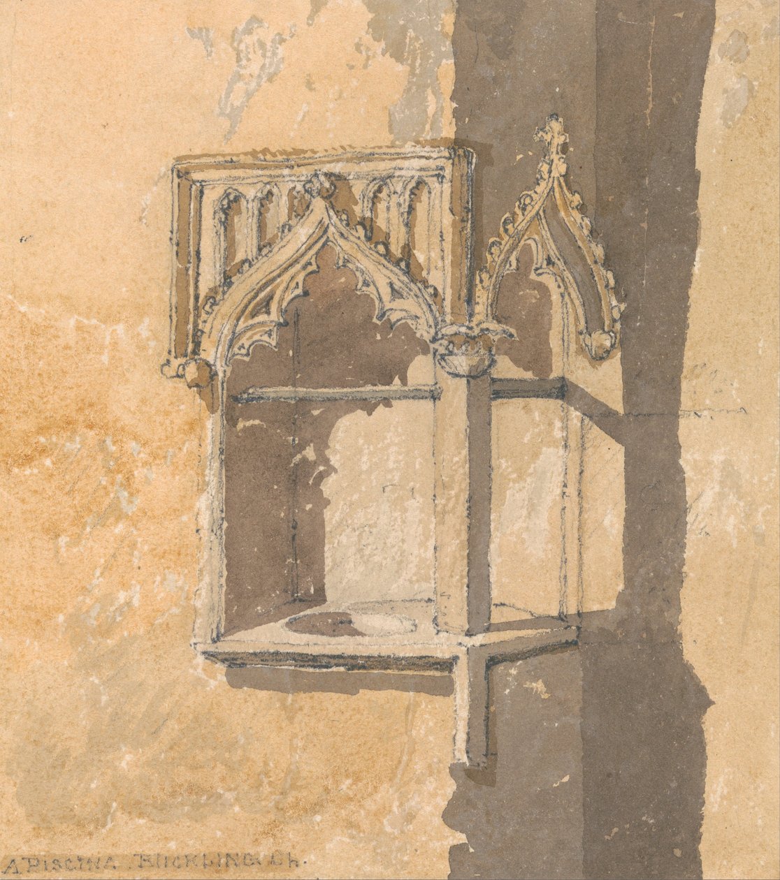 ब्लिसिंग चर्च, नॉरफ़ॉक में एक पिसीना द्वारा जॉन बेच Cotman