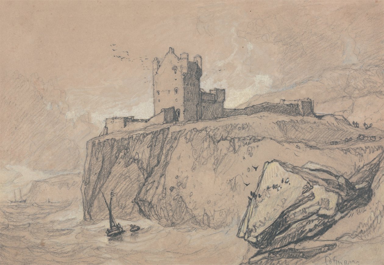 बम्बोरो कैसल, नॉर्थम्बरलैंड द्वारा जॉन बेच Cotman
