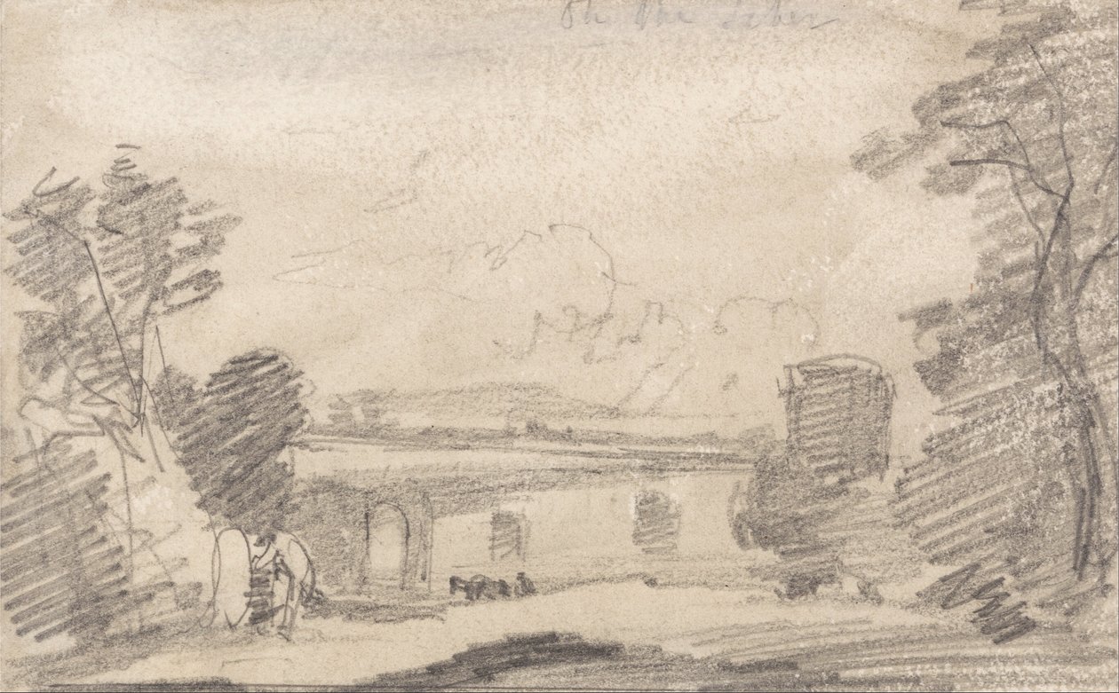 रिचर्ड विल्सन के बाद ब्रिज एंड रुइन; तिबर पर द्वारा जॉन बेच Cotman