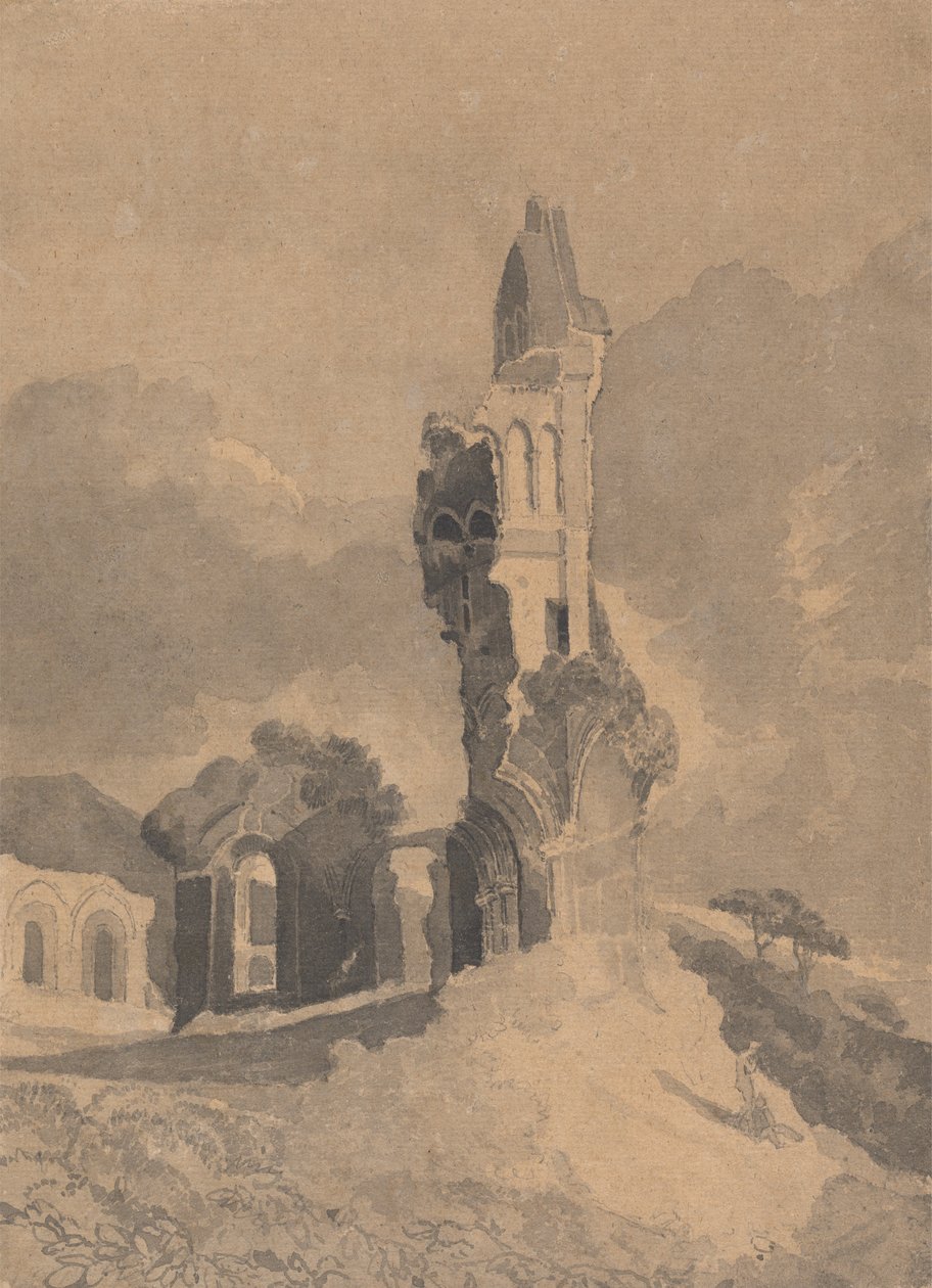 बाइलैंड एब्बे, यॉर्कशायर द्वारा जॉन बेच Cotman