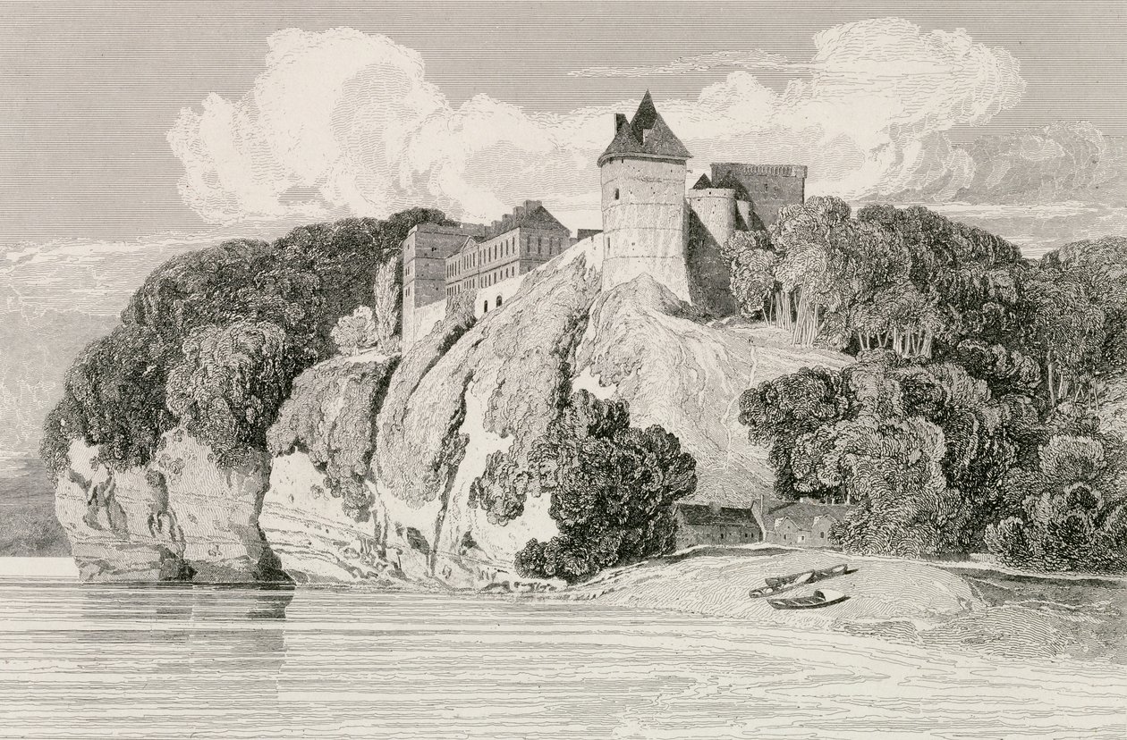 Tancarville में कैसल, 1 अक्टूबर 1821 को प्रकाशित हुआ द्वारा जॉन बेच Cotman