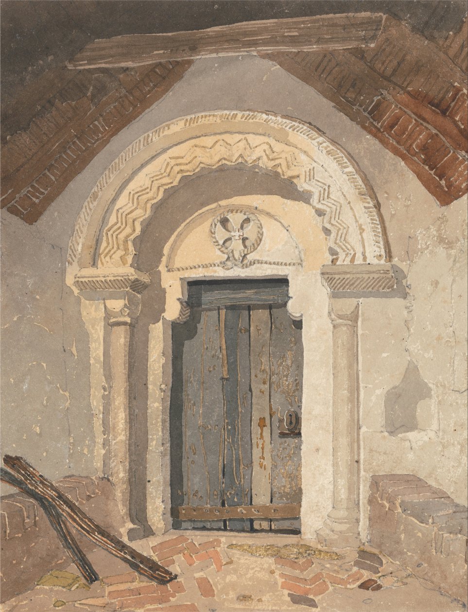 नॉर्मन डोरवे, टोटेनहिल चर्च, नॉरफ़ॉक द्वारा जॉन बेच Cotman