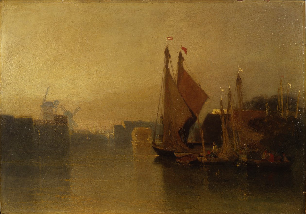 यारमाउथ ब्रिज से देखें द्वारा जॉन बेच Cotman