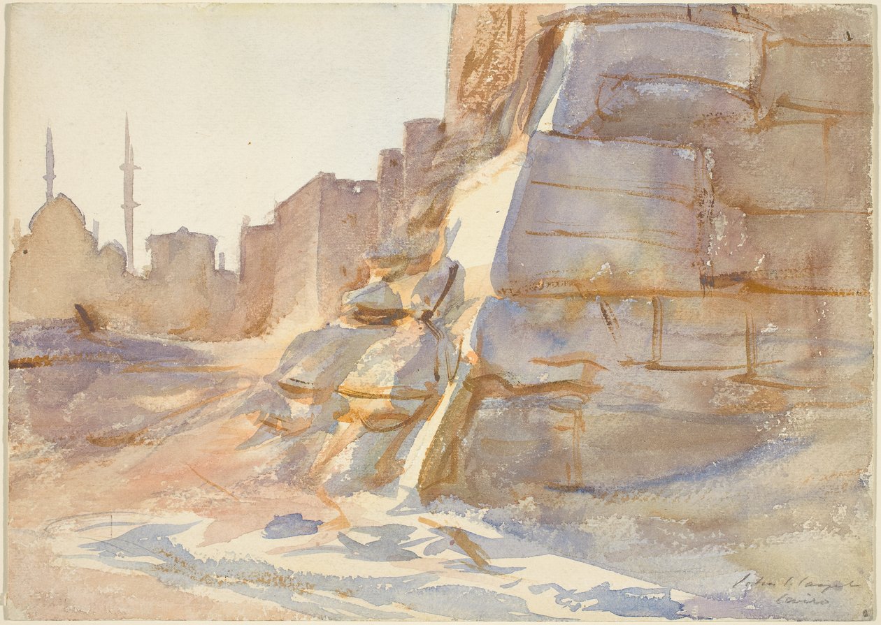 काहिरा, c.1891 (वॉव पेपर पर ग्रेफाइट से अधिक पानी) द्वारा जॉन सिंगर सार्जेंट