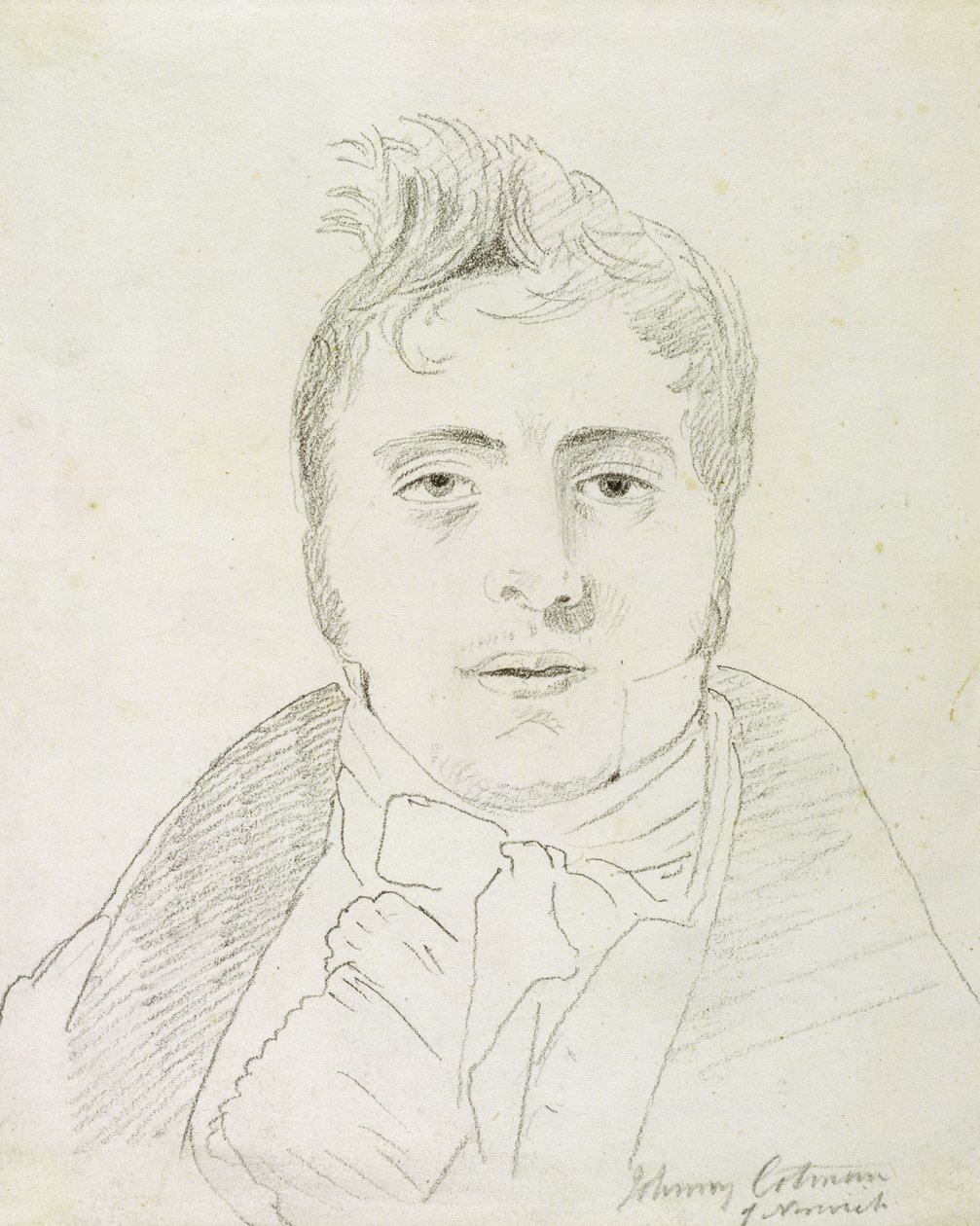 जॉन सेल कॉटमैन (1782-1842), 1810 (कागज पर ग्रेफाइट) द्वारा जॉन वर्ले