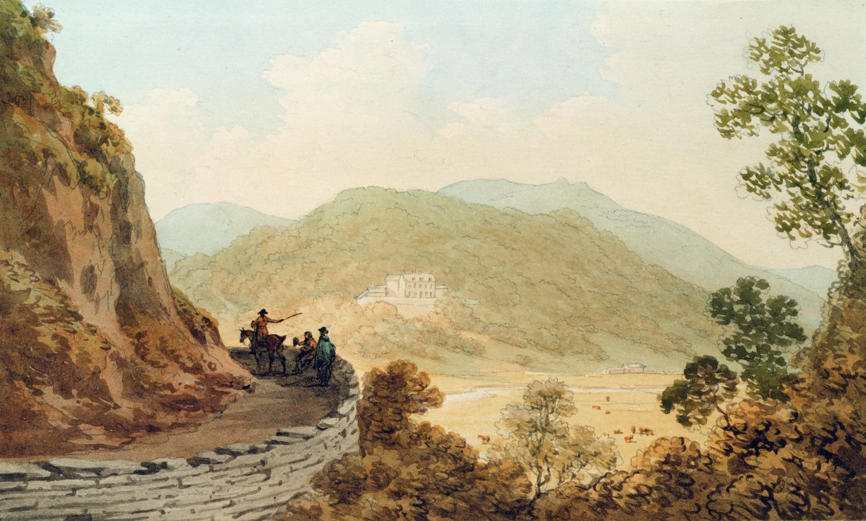 टैन वाई Bwlch, 1793 (कागज पर डब्ल्यूसी स्याही के साथ पेन द्वारा जॉन वारविक स्मिथ
