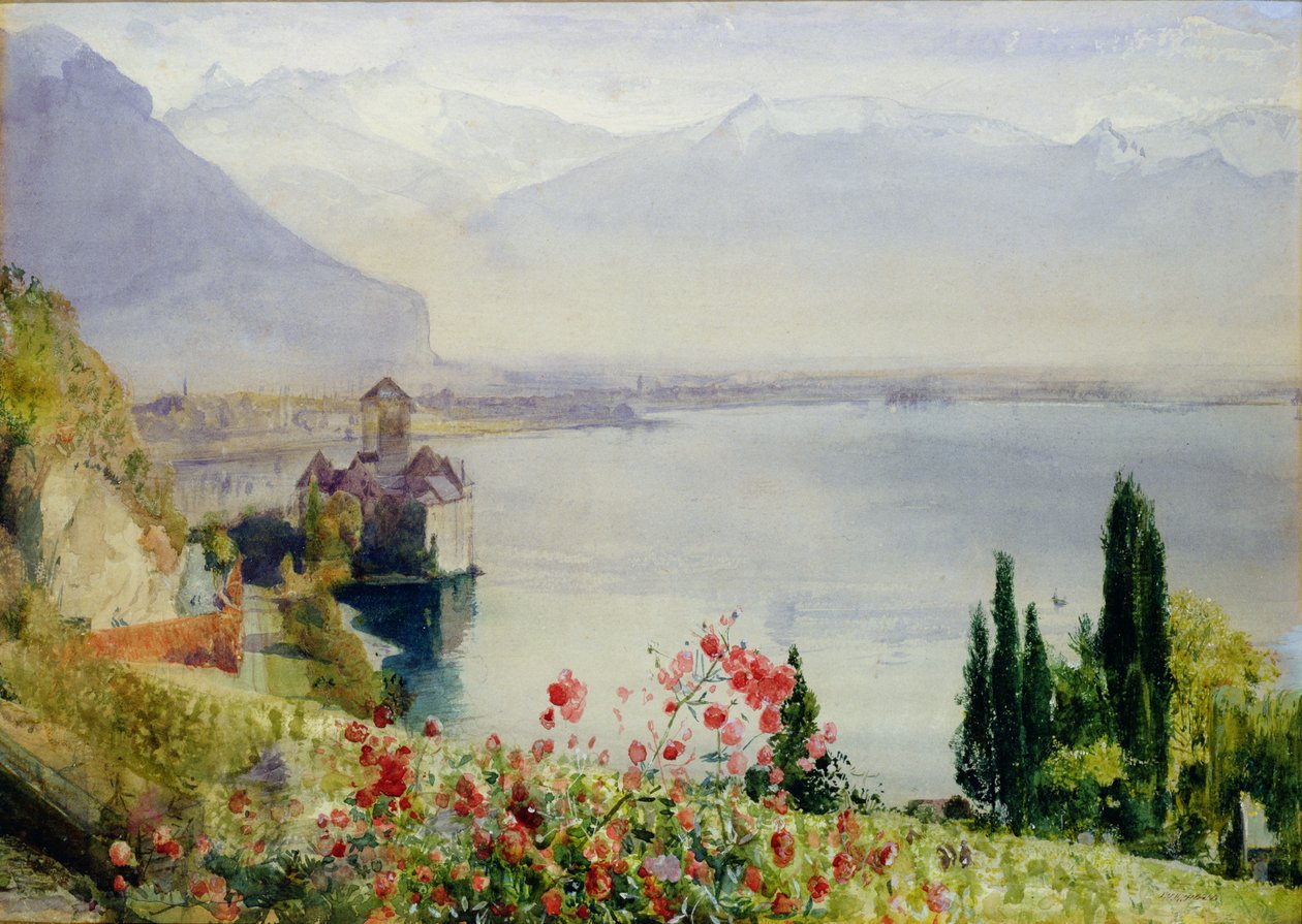 Chillon में महल द्वारा जॉन विलियम इंचबोल्ड