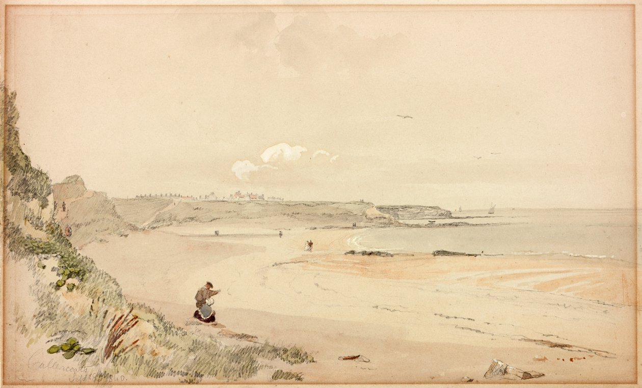 Cullercoats Bay, 8 सितंबर 1840 (बॉडीकलर) द्वारा जॉन विल्सन कारमाइकल